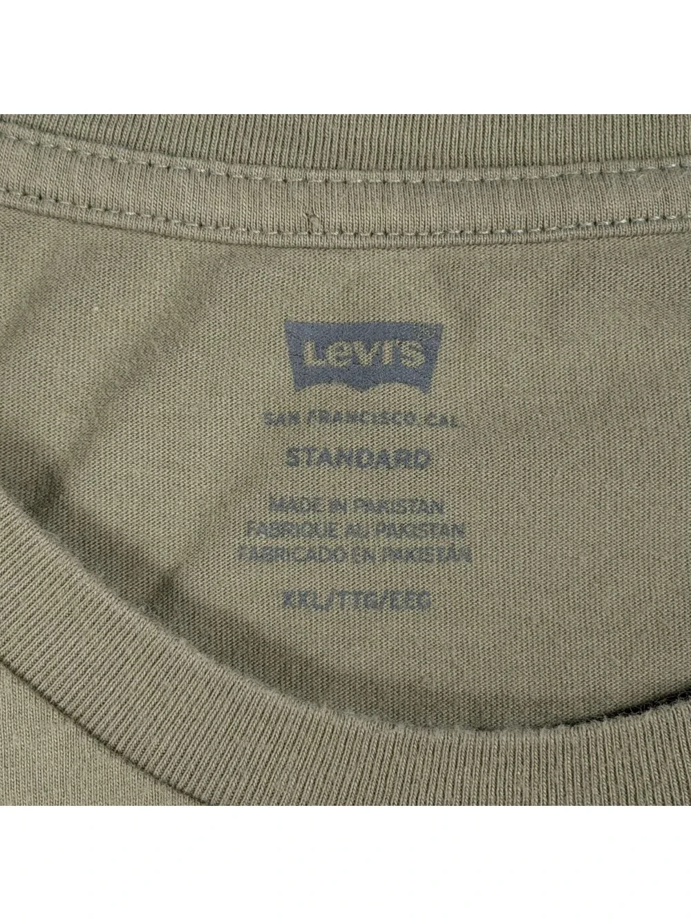 Levi's Mens XXL Sage Green Forest Foraging Graphic Tee Mushroom Worm Print